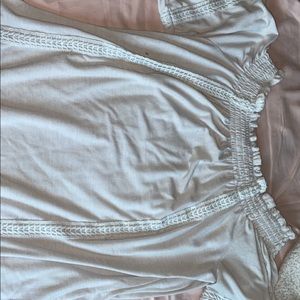 white off the shoulder top